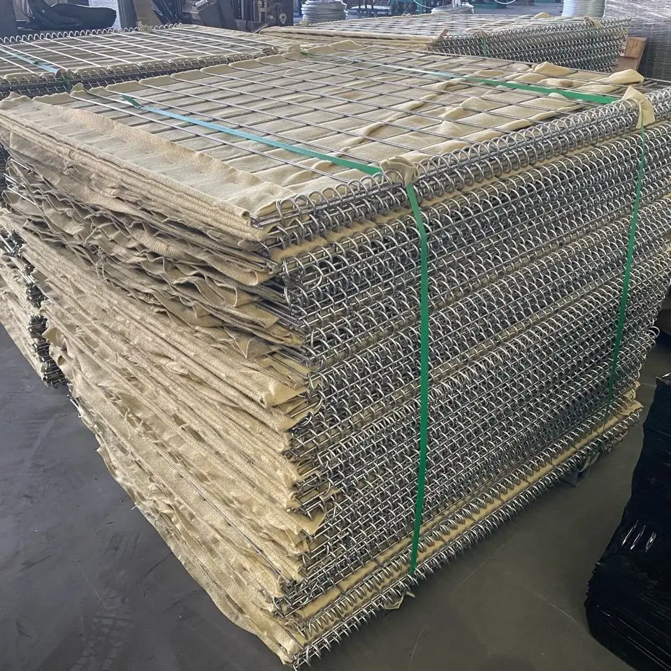 Masonry Blast Wall Park Decorative Wall Galvanized Steel Wire Cage Sandblasting Stone Wall