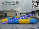 Square Inflatable Water Pool / Strong PVC Tarpaulin Inflatable Pool For Kids