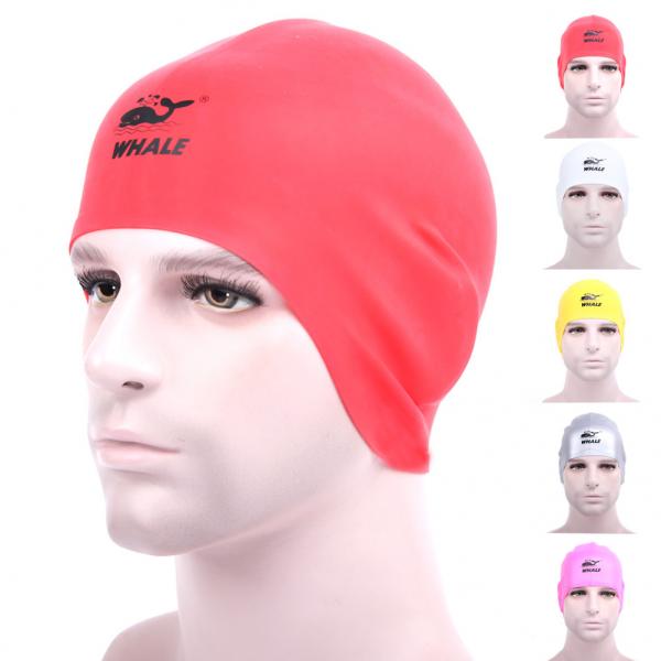 Quality Red Snug Fitting  Long Hair Swim Caps Cold Resistance For Girls Protect Long Hair for sale