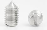 DIN553 Stainless Steel Cone-Point Slotted Drive Set Screws Slotted Cone-Point