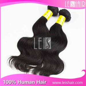 China Natural Color Grade 5A Body Wave Peruvian Human Hair Piece wholesale