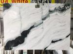 China Panda White Flooring Counter Kitchen Marble Stone Slab Black Wave Natural