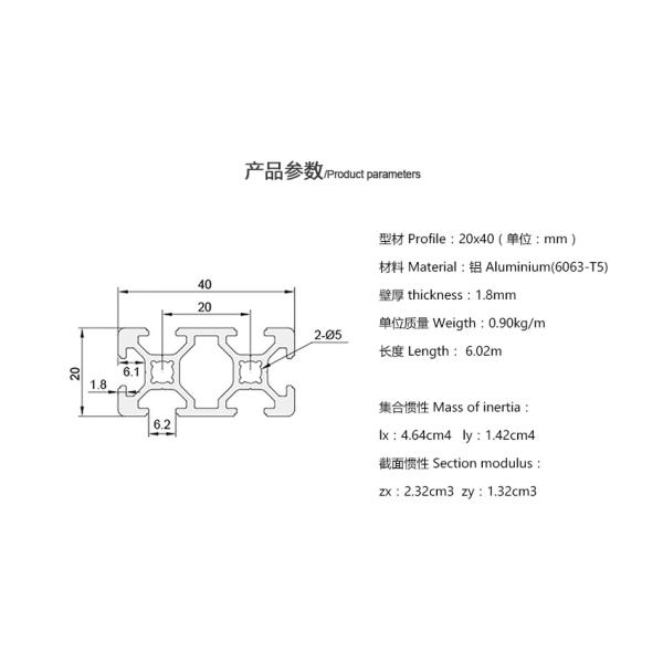 Operating Platform 2040 Aluminum Alloy Profile Assembly Line