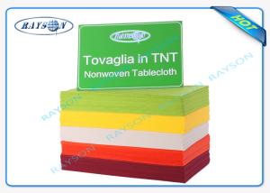 China Various Colors 120cm * 140 cm Heat Resistant Home Used Antifouling No Odor TNT Tablecloth wholesale