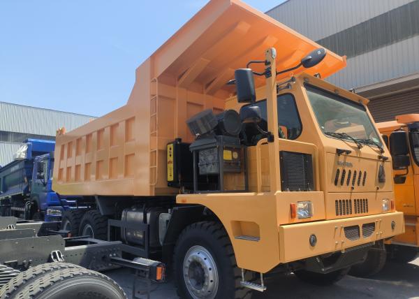 Sinotruk Howo Mining Tipper Dump Truck 90Tons 6 × 4 High Strength Steel Cargo