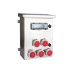16A 400V IP65 Temporary Power Boxes Metal Material IEC Standard