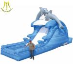 Hansel high quality giant inflatable shark water slide for adults in amusement