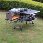 Aluminum Stainless Steel Folding Camping Table for Portable Kitchen in Car or