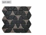 100Sqm 6mm Decorative Mosaic Tiles Metal Glazed Full Body Dark Color 310.5x308mm