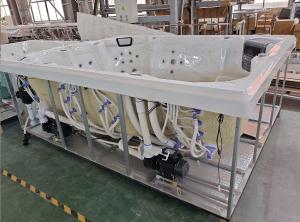 China Electric Rectangular Hot Tub With 73 Jets And 16 Air Jets wholesale