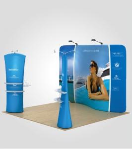 China Stretch Fabric Trade Show Displays Retractable Banner Stands 8ft 10ft 20ft wholesale