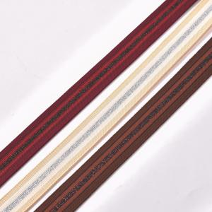 China 20KJ58 Lurex Rib Knitted 2.5cm Decorative Ribbon Trim wholesale