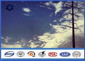 China HDG Steel Q345 Gr50 Electrical power Tubular pole , Sub Transmission Pole with Min Zinc Coating 86 microns wholesale