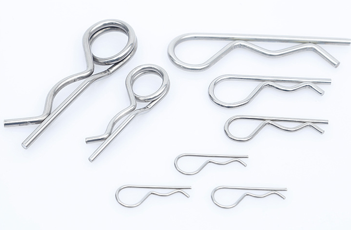 Highly Durable Stainless Steel Slotted Straight Spring Pins with Custom Carbon Steel R-Type Metal Hollow Yellow Zinc Hole