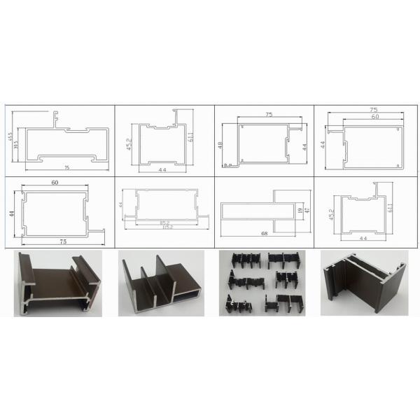 Corrosion Resistant Anodized Silver Aluminum Curtain Wall Profiles
