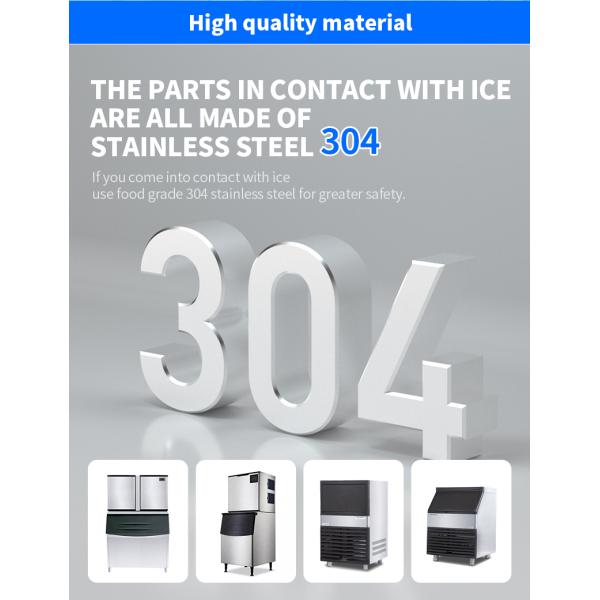 ETERNITY 40Kg/Day Commercial Ice Cube Machine Stainless Steel
