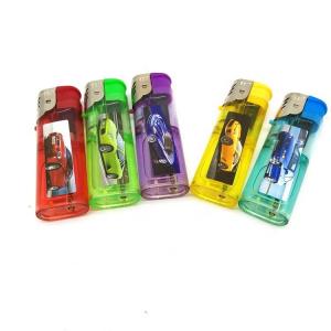 China F002 Windproof Lighter with Advertising Customized Logo Electronic Lighter on sale