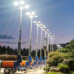 Large Luminous Flux Diesel Operated Mobile Flood Lights For Industrial 6kw/7.5kw