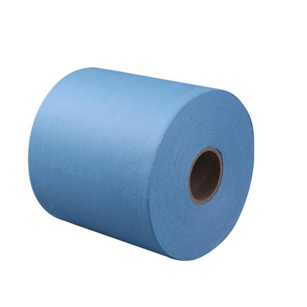 H-7001 Heavy-Duty Cleaning Wipes 60g/m² Blue White Breakpoint Design for