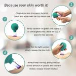 4 Pieces Glass Face Cupping Therapy Set-Silicone Vacuum Facial Massage Cups