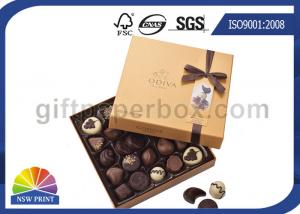 China High End Chocolate Packaging Box With Ribbon For Valentine
