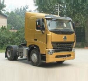 China HOWO A7 4X2 Steel Prime Mover Truck Red White Black Color Diesel Fuel Type wholesale
