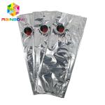 10L BiB Aluminum Foil Wine Stand Up Pouch Spout / Valve Storage Bag FDA