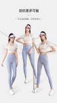 NEW QUICK-DRYING PEACH HALTER TOP YOGA SHORT SLEEVE SHORT SLEEVE WITH CHEST PAD