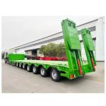 CIMC 7 Axle Low Price Factory Heavy Duty Lowboy Trailer 60 80 Tons Lowbed Low