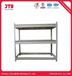 China 3 Layers Boltless Shelving Units 80kg Per Layer Silver 900mm Shelf wholesale