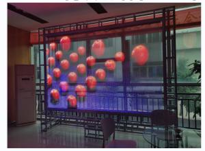 China Indoor Outdoor Flexible Transparent LED Screen Curtain Window TV Glass LED Panels Display wholesale