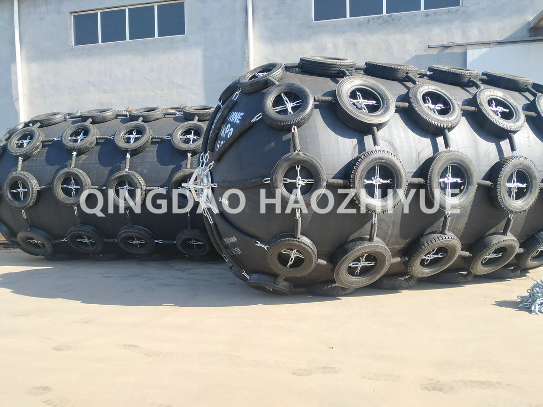 Vessels Pneumatic Marine Fender 50 To 80kpa For Ships With Airplane Tires