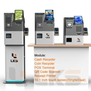 China Automatic Cash Coin Credit Card POS Terminal Payment Handling Self Check Out Machine on sale