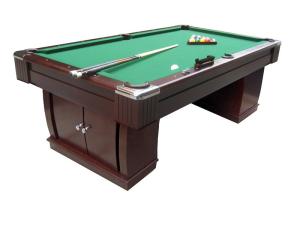 China Popular 9FT Pool Game Table Professional Billiards Table With Cabinet Storage wholesale