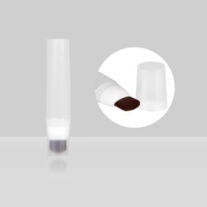 China Empty cosmetic tube packaging D30mm 30-60ml Custom Rotation Brush Foundation Plastic Oval Tube wholesale