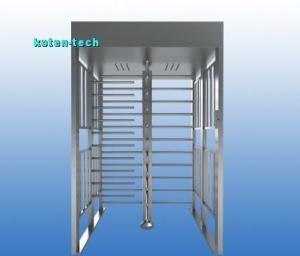 China Electromagnet Lock Full Height Turnstile Gate Bi Directional Semi Automatic Type wholesale