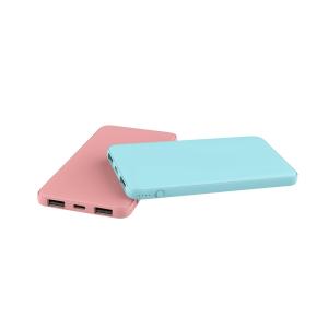China Rubber Coating 5000mAh Ultra Slim Power Bank For Mobile Phone wholesale