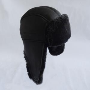China High quality wholesale double face shearling trapper sheepskin hat wholesale