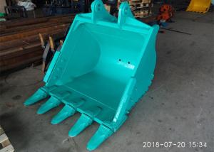 China OEM Excavator Rock Bucket Two Layer Gusset Plate With Pins Brushing Strong Dimension Stable wholesale