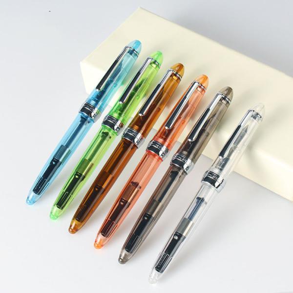 Transparent Gold Powder Color Ink Fountain Pen for Writing Practice in Business
