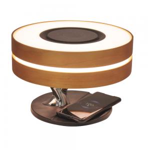 China 2700K Tree Desk LED Night Lamp 10W Wireless Charger Double Music Speaker wholesale