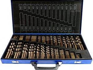 China High Speed Steel Drill Bit Kit In Steel Index 230 Pcs With Titanium Coated wholesale