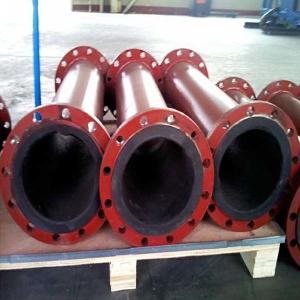 China Polyurethane Rubber Lining Pipe Hot Pressing Molding wholesale