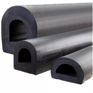 China Dock Bumper Rubber D Type Fender For Marine And Boat wholesale