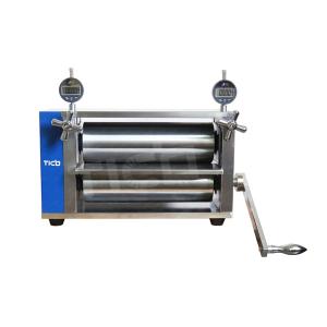 China Benchtop Battery Calendering Machine Manual Rolling Press Machine HRC62 200mm Width wholesale