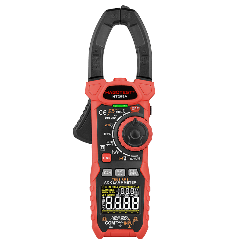 1000V Digital Clamp Meters , Digital Clamp Meter 1000 Amp