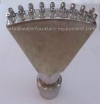 DN25 Adjustable Fountain Head Nozzles , Double Peacock Tail High Pressure Water