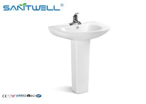 China Professional Bathroom Pedestal Basins wash hand sink 650*510*820mm Size wholesale
