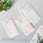 HANGER HOOK BAGS,GARMENT BOTTON CLOSURE BAGS, EVA FROST DRAWSTRING BAGS, VINYL
