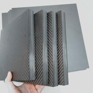China Tough And Durable 3K Matte Carbon Fiber Plate 90° Offset Twill / Weave wholesale